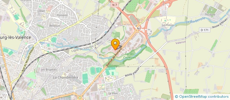 localisation de l'entreprise MADAME JULIE CHAMPEL  VALENCE