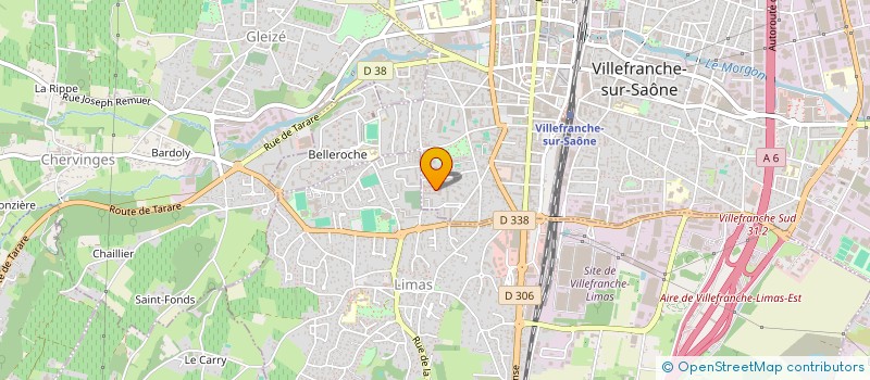 localisation de l'entreprise MADAME JULIE CHAMPIN  VILLEFRANCHE-SUR-SAONE