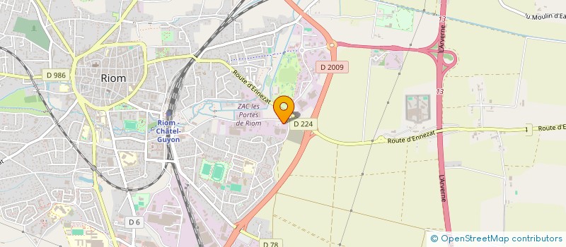 localisation de l'entreprise MADAME JULIE CHANGRENIER  RIOM