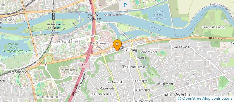 localisation de l'entreprise MADAME JULIE CHANTAL HECQUET  CHAMBRAY-LES-TOURS