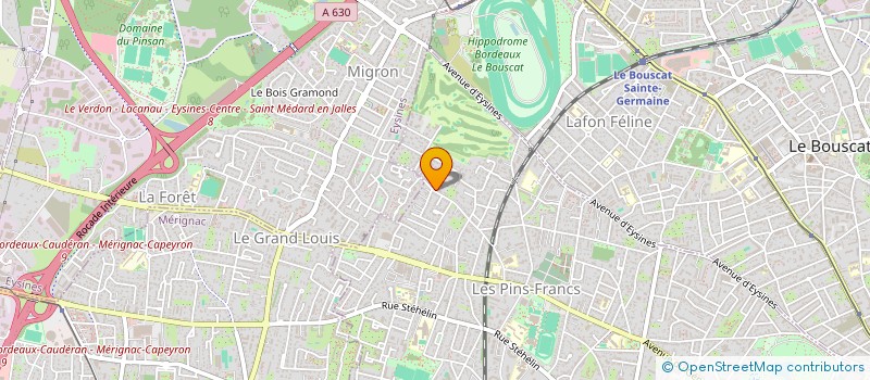 localisation de l'entreprise MADAME JULIE CHAPOULIE  BORDEAUX