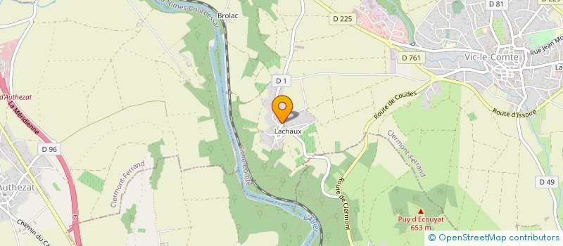 localisation de l'entreprise MADAME JULIE CHARBONNEL  VIC-LE-COMTE