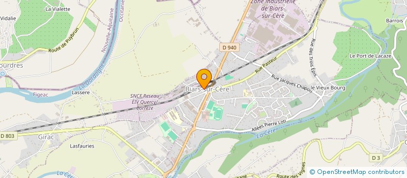 localisation de l'entreprise MADAME JULIE-CHARLOTTE BELOUNIS  BIARS-SUR-CERE