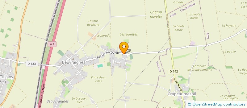 localisation de l'entreprise MADAME JULIE CHARON  BEUVRAIGNES