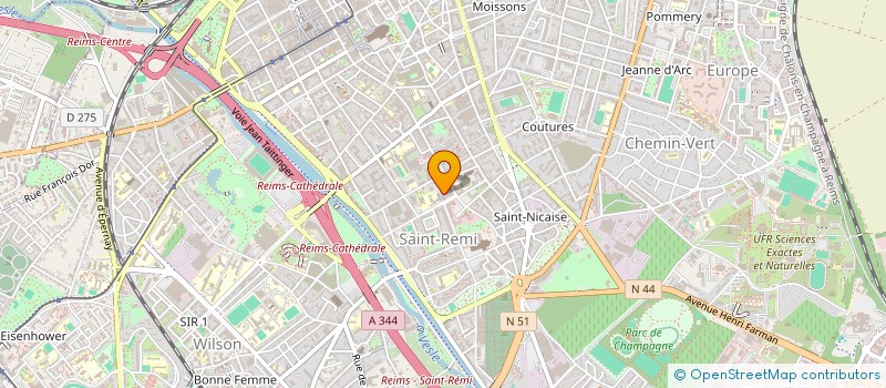 localisation de l'entreprise MADAME JULIE CHARPENTIER  REIMS