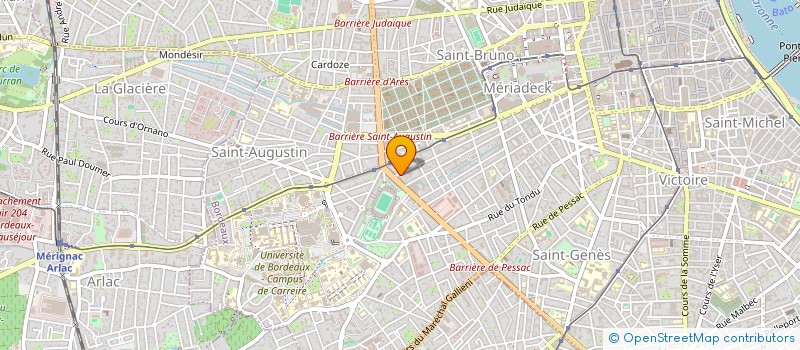 localisation de l'entreprise MADAME JULIE CHARTIER  BORDEAUX