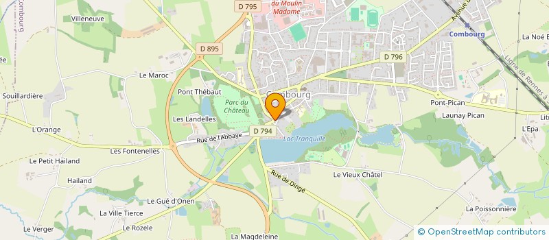 localisation de l'entreprise MADAME JULIE CHARTIER  COMBOURG