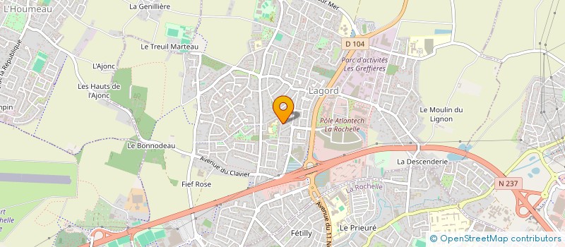 localisation de l'entreprise MADAME JULIE CHAT  LAGORD