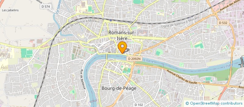 localisation de l'entreprise MADAME JULIE CHAUDIER  ROMANS-SUR-ISERE