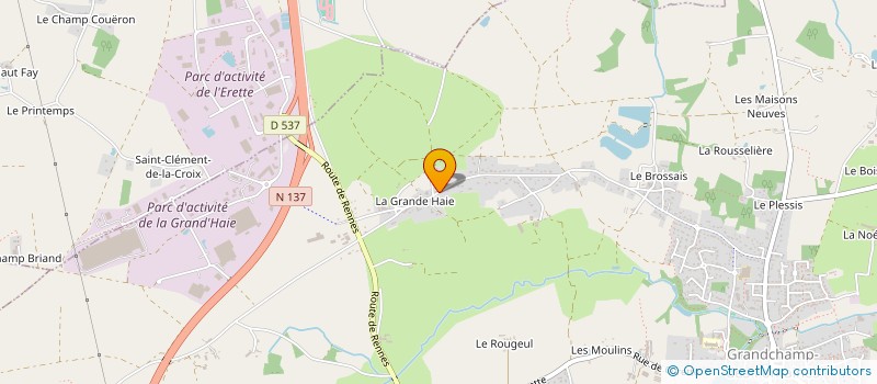 localisation de l'entreprise MADAME JULIE CHAUVEL à GRANDCHAMP-DES-FONTAINES