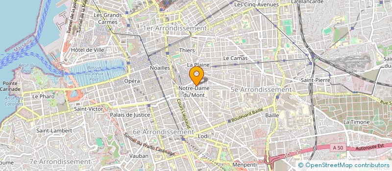 localisation de l'entreprise MADAME JULIE CHENOZ à MARSEILLE