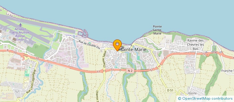 localisation de l'entreprise MADAME JULIE CHEVALLIER à SAINTE-MARIE