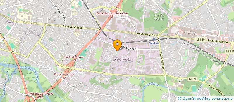 localisation de l'entreprise MADAME JULIE CHOPIN  VERTOU