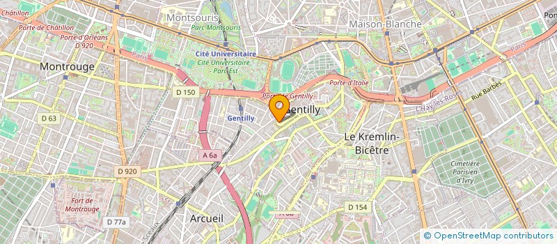 localisation de l'entreprise MADAME JULIE CHOURAQUI  GENTILLY