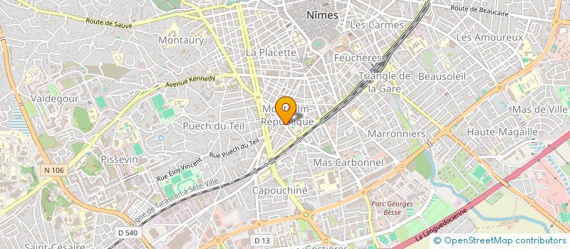 localisation de l'entreprise MADAME JULIE CHRYSTELLE MALET  NIMES