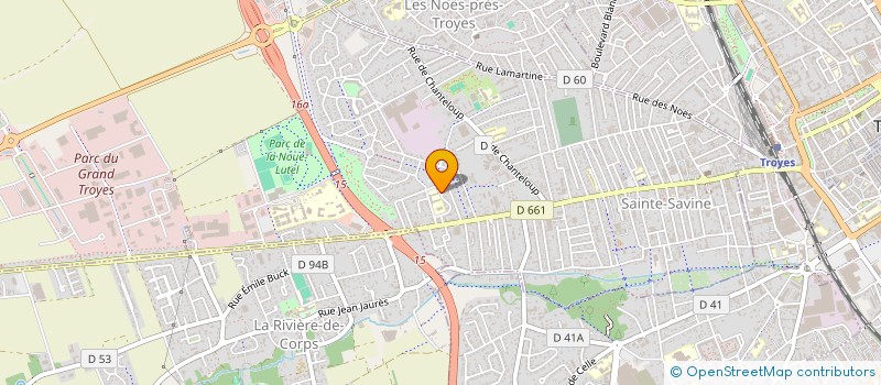 localisation de l'entreprise MADAME JULIE CIESLAK  SAINTE-SAVINE