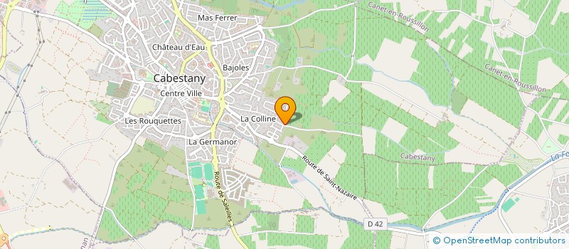 localisation de l'entreprise MADAME JULIE CLABAUX  CABESTANY