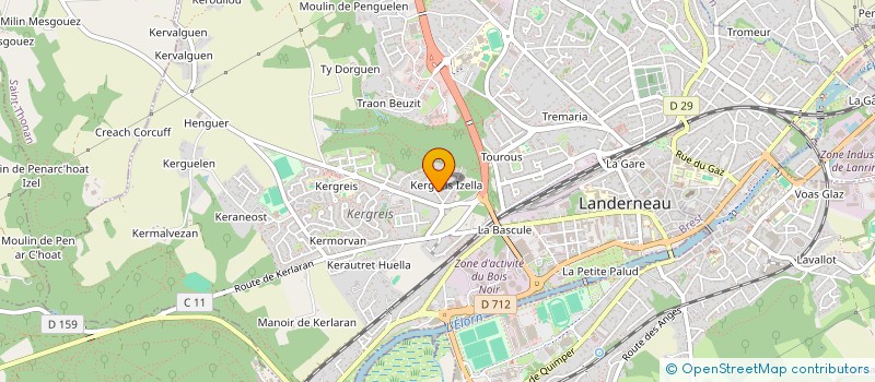 localisation de l'entreprise MADAME JULIE CLAEYS à LANDERNEAU