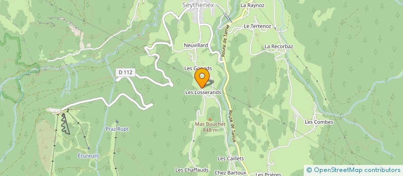 localisation de l'entreprise MADAME JULIE CLAVEIROLE  THONES