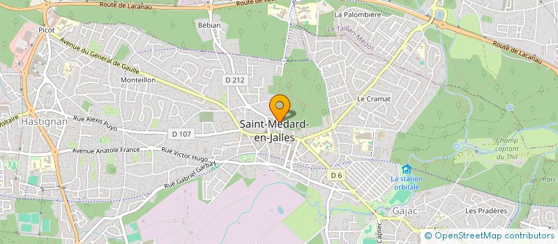 localisation de l'entreprise MADAME JULIE CLAVERIE à SAINT-MEDARD-EN-JALLES