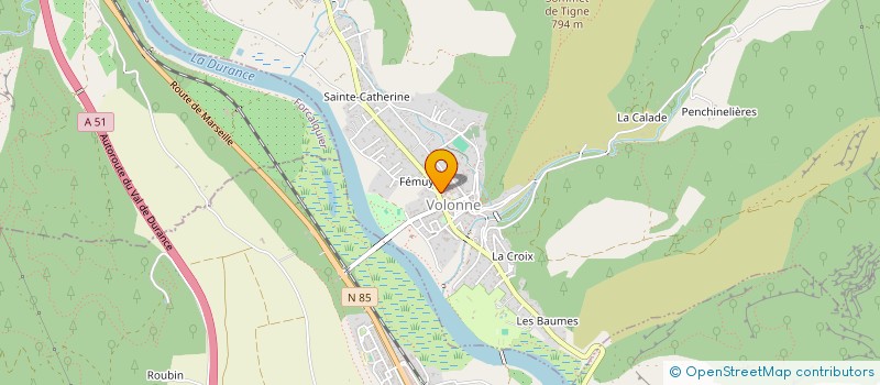 localisation de l'entreprise MADAME JULIE CLEMENT  VOLONNE