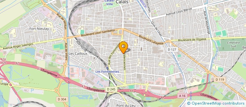 localisation de l'entreprise MADAME JULIE CLOUET  CALAIS