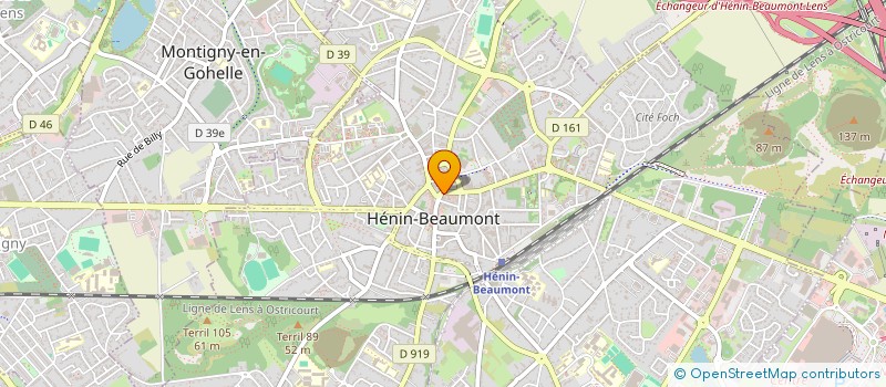 localisation de l'entreprise MADAME JULIE COLLIER  HENIN-BEAUMONT