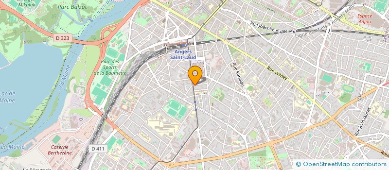 localisation de l'entreprise MADAME JULIE COLLINEAU à ANGERS