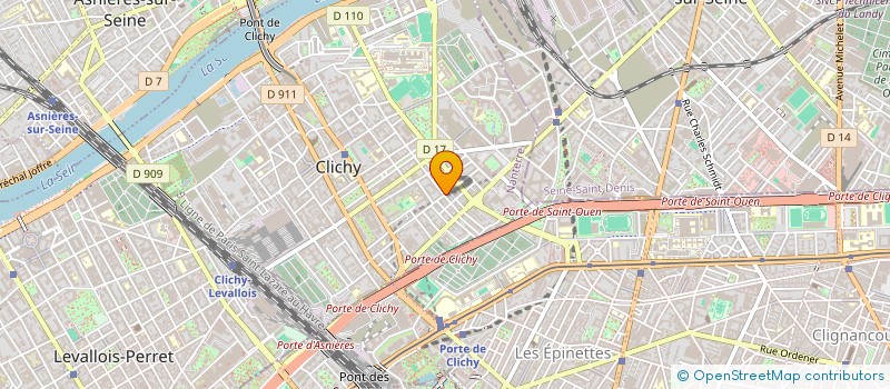 localisation de l'entreprise MADAME JULIE COLLOMBIER à CLICHY