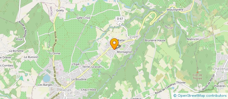 localisation de l'entreprise MADAME JULIE COLOMBET  LUPE