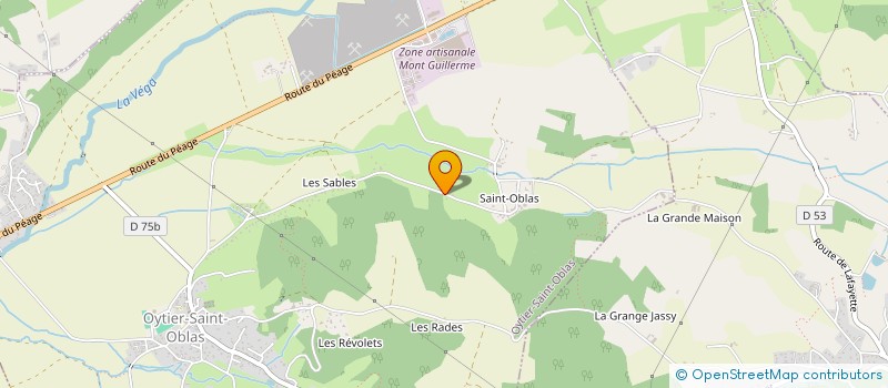 localisation de l'entreprise MADAME JULIE COLOMBET  OYTIER-SAINT-OBLAS
