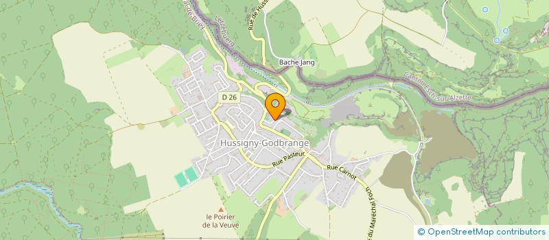 localisation de l'entreprise MADAME JULIE COMMANDOUX  HUSSIGNY-GODBRANGE