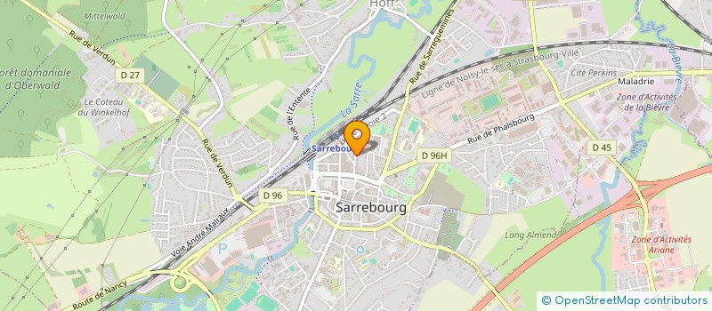 localisation de l'entreprise MADAME JULIE COMTE  SARREBOURG