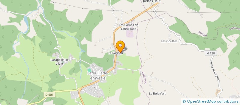 localisation de l'entreprise MADAME JULIE CONSTANT  LAFEUILLADE-EN-VEZIE