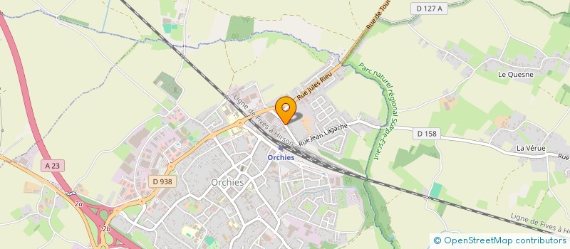 localisation de l'entreprise MADAME JULIE CORDIER  ORCHIES