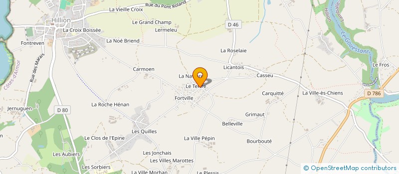 localisation de l'entreprise MADAME JULIE CORDUAN  HILLION