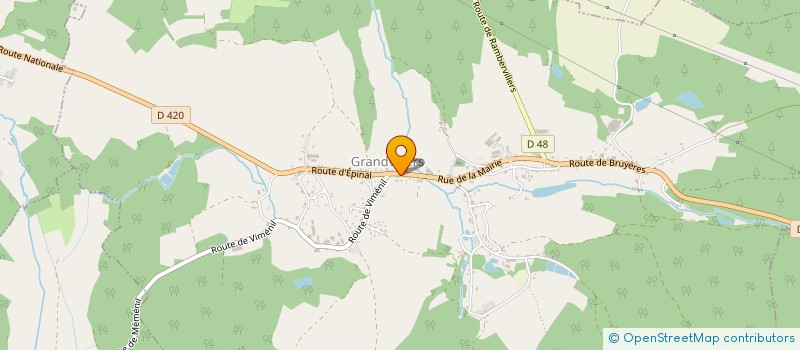 localisation de l'entreprise MADAME JULIE CORINNE BERNARD  LEPANGES-SUR-VOLOGNE