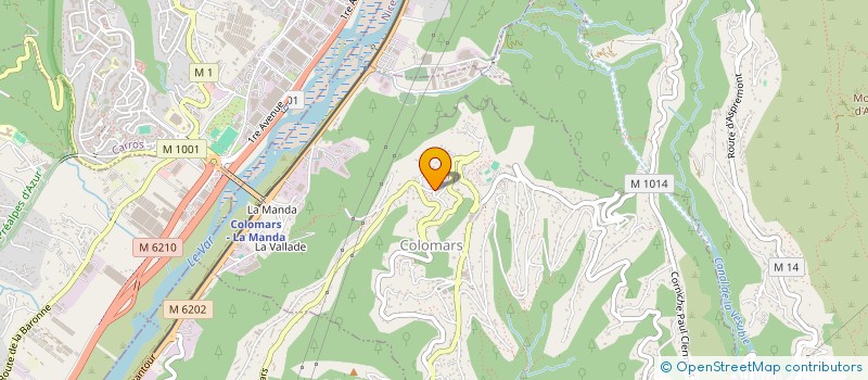 localisation de l'entreprise MADAME JULIE CORNY  COLOMARS