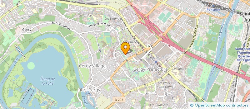 localisation de l'entreprise MADAME JULIE CORRE  CERGY