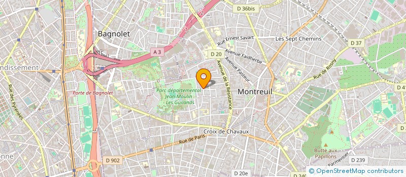 localisation de l'entreprise MADAME JULIE COSTAZ à MONTREUIL