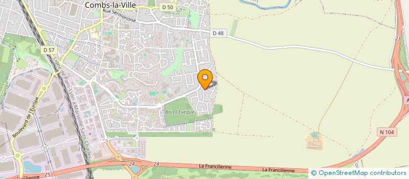 localisation de l'entreprise MADAME JULIE COTTENET  COMBS-LA-VILLE