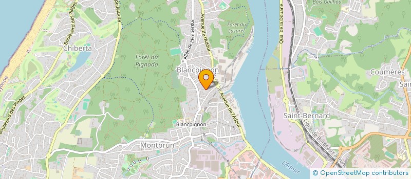 localisation de l'entreprise MADAME JULIE COUDRIN  ANGLET