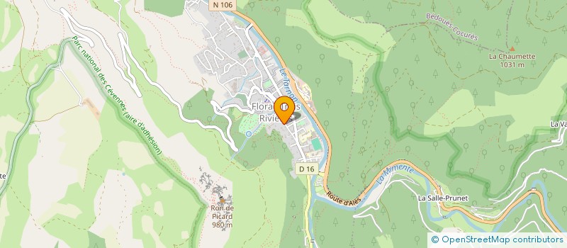 localisation de l'entreprise MADAME JULIE COULOMB  FLORAC TROIS RIVIERES