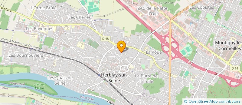 localisation de l'entreprise MADAME JULIE COURTEMANCHE  HERBLAY-SUR-SEINE