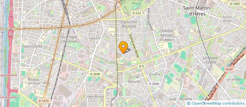 localisation de l'entreprise MADAME JULIE COUTURIER à GRENOBLE