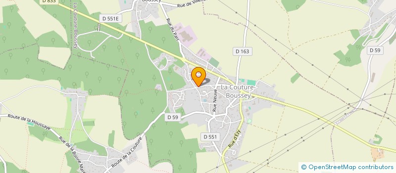 localisation de l'entreprise MADAME JULIE COUTURIER  LA COUTURE-BOUSSEY