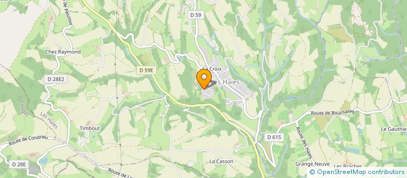 localisation de l'entreprise MADAME JULIE CRAYSSAC à LES HAIES