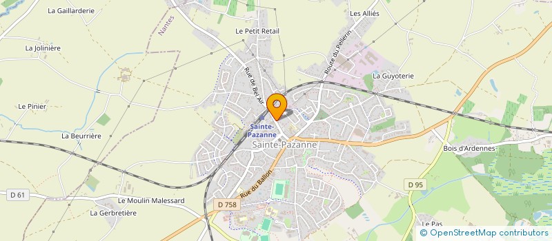 localisation de l'entreprise MADAME JULIE CUDELOU à SAINTE-PAZANNE