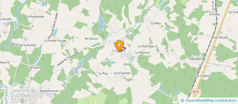 localisation de l'entreprise MADAME JULIE CUISINIER à CHALAIS