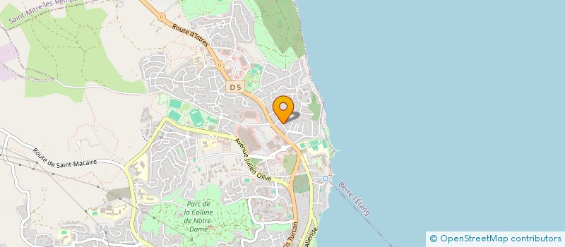 localisation de l'entreprise MADAME JULIE CURGUT  MARTIGUES